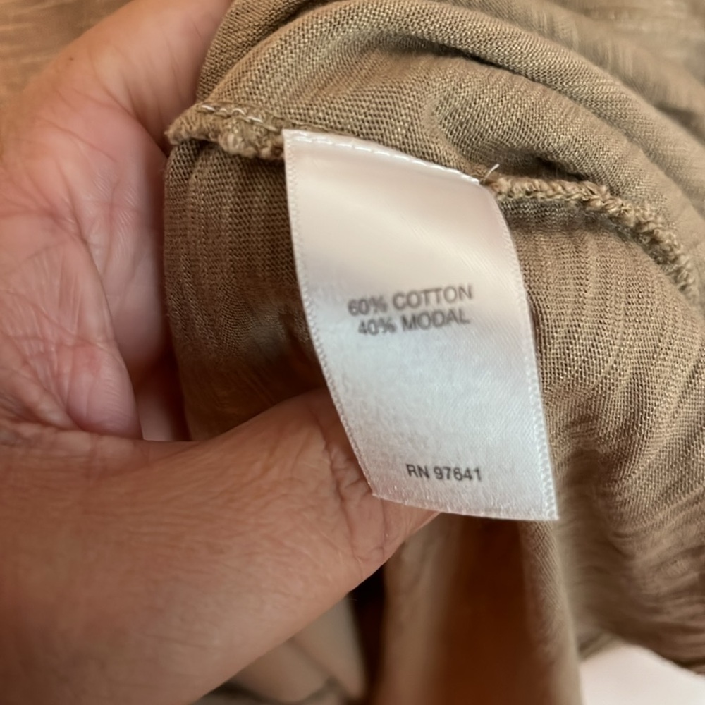 J Jill tunic size XL in light cocoa brown color. - Picture 5 of 6
